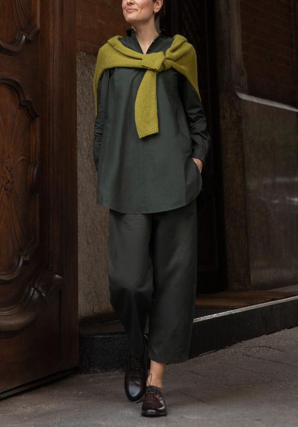 Rose & Lini APUNTOB COTTON “PANT 540” FOREST GREEN Sottocosto