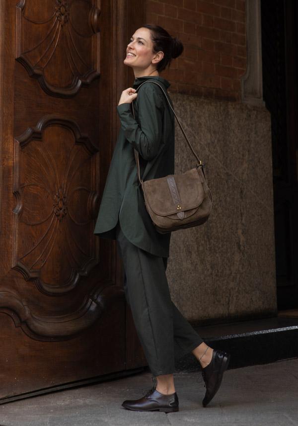 Rose & Lini APUNTOB COTTON “PANT 540” FOREST GREEN Sottocosto
