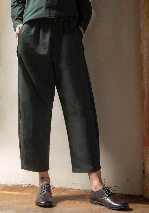 Rose & Lini APUNTOB COTTON “PANT 540” FOREST GREEN Sottocosto
