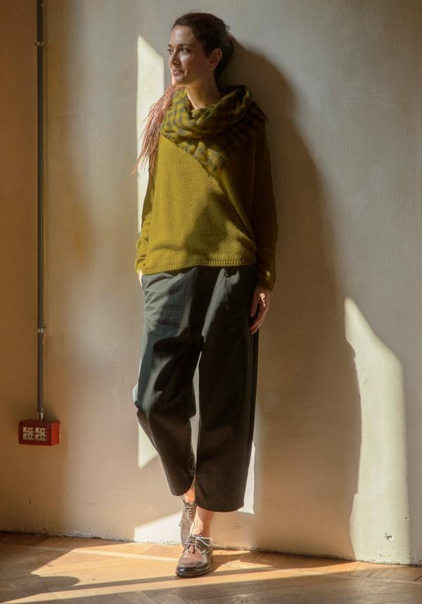 Rose & Lini APUNTOB CASHMERE & ALPACA “PULL 1890” GRASS GREEN Convenienza