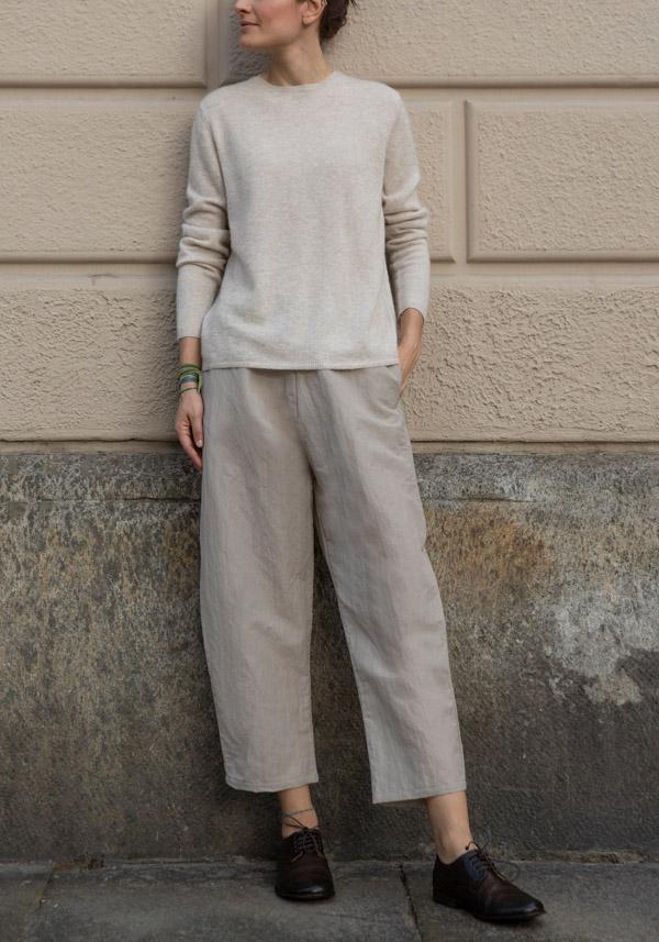 Rose & Lini APUNTOB WOOL “PANT 540” SAND Sconto