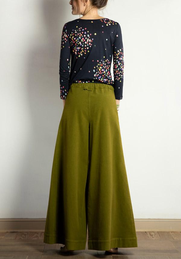 Rose & Lini BARBARA TANI COTTON “PANTS 457 F02” CURRY I Più Venduti
