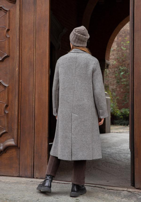 Rose & Lini BOBOUTIC WOOL GREY LONG COAT “4778” Shopping online