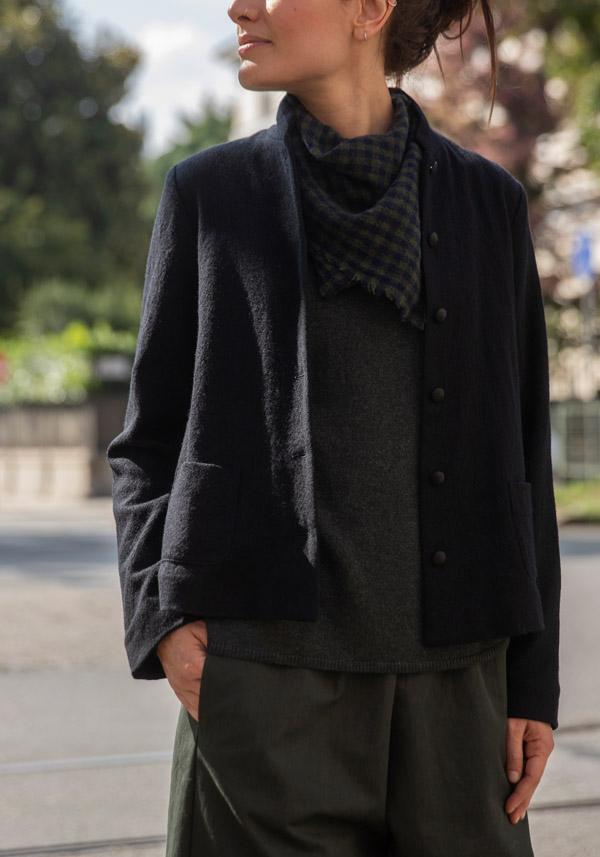 Rose & Lini APUNTOB VIRGIN WOOL “JACKET 1878” BLACK Offerta per la Festa della Mamma