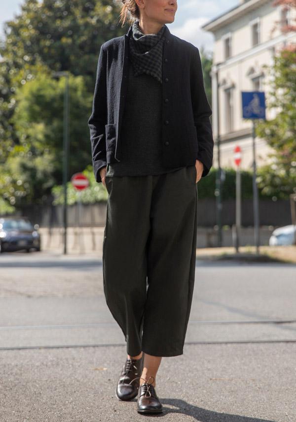 Rose & Lini APUNTOB VIRGIN WOOL “JACKET 1878” BLACK Offerta per la Festa della Mamma