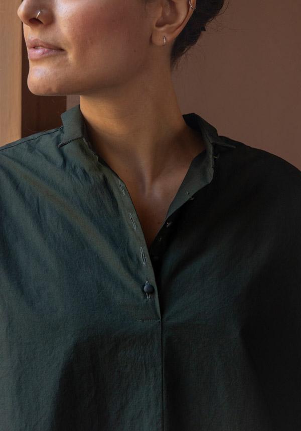 Rose & Lini APUNTOB COTTON “SHIRT 1884” FOREST GREEN Offerta Anniversario