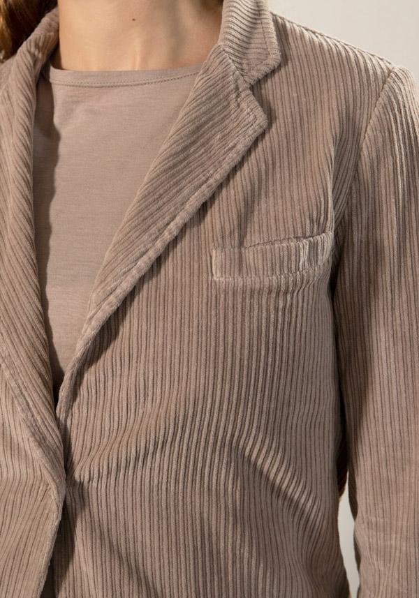 Rose & Lini BARBARA TANI COTTON “JACKET 705 V03” CORDUROY PETALO Smaltimento dello stoccaggio