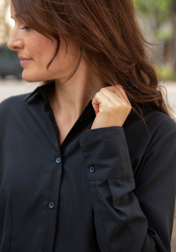 Rose & Lini CO.GO “TOP VC322” DARK NAVY SHIRT Vendita calda