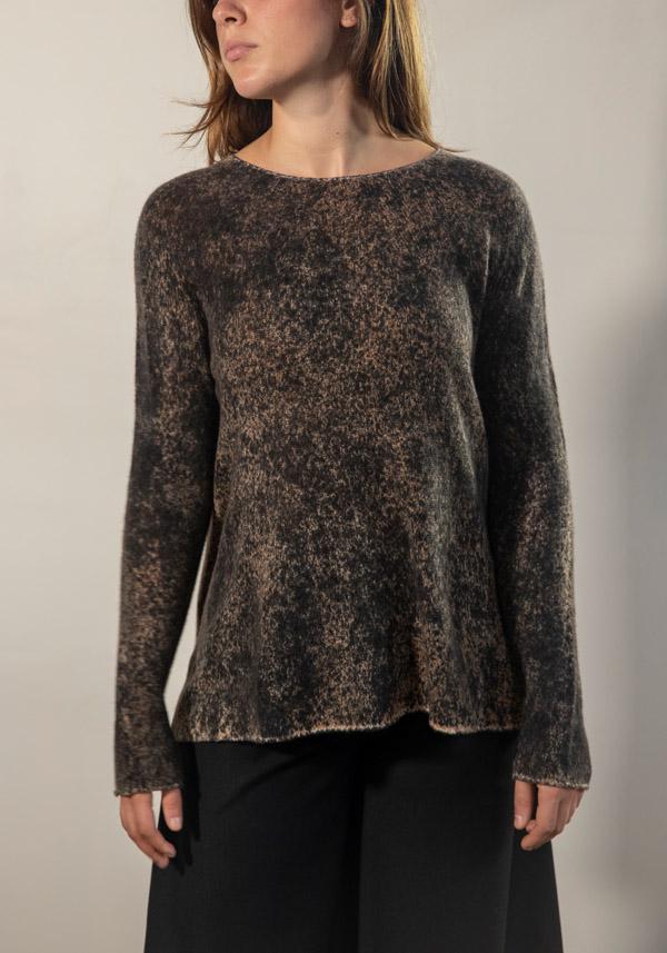 Rose & Lini FISSORE CASHMERE “BRUCO 71” KNIT ESPRESSO Offerte stagionali
