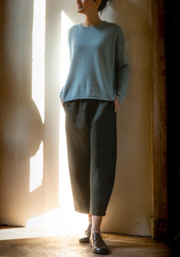 Rose & Lini APUNTOB CASHMERE & ALPACA “PULL 1890” SKY BLUE Offerte giornaliere