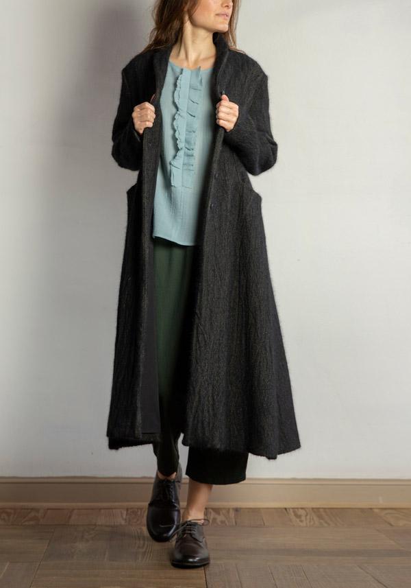 Rose & Lini APUNTOB WOOL “SHIRT 1845” SEA BLUE Rilascio limitato