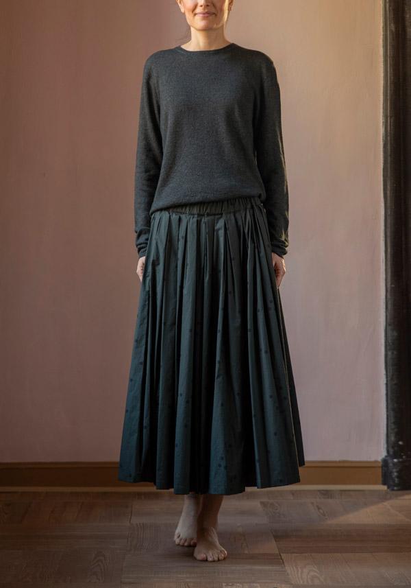 Rose & Lini APUNTOB COTTON “SKIRT 1900” FOREST GREEN Ultimi tre giorni