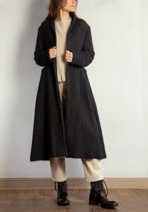 Rose & Lini APUNTOB WOOL & ANGORA “COAT 1812” FOREST ACQUISTA ORA