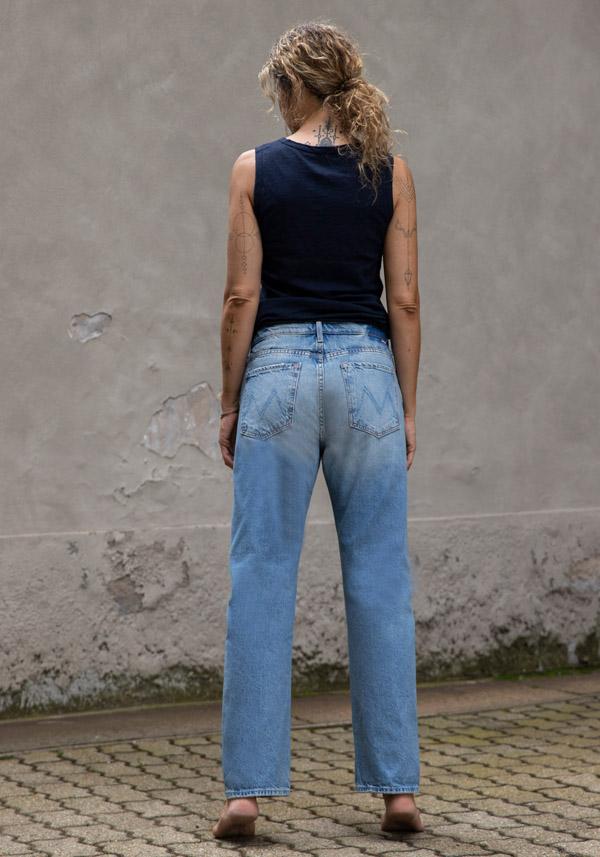 Rose & Lini MOTHER DENIM “THE DITCHER HOVER” DENIM BLUE JEANS Only for today