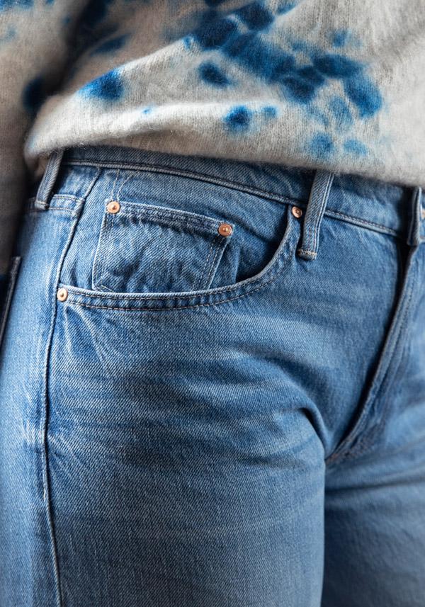 Rose & Lini MOTHER DENIM “LOVE LINE” DENIM BLUE JEANS Offerta speciale della fabbrica