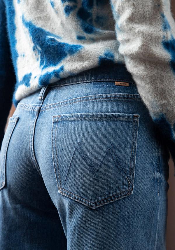 Rose & Lini MOTHER DENIM “LOVE LINE” DENIM BLUE JEANS Offerta speciale della fabbrica