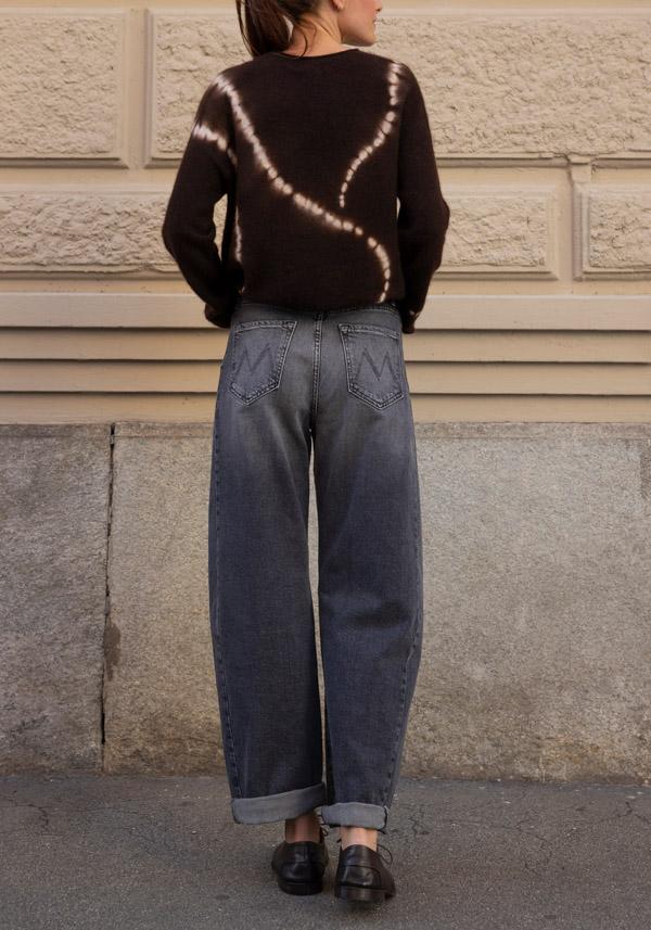Rose & Lini MOTHER DENIM “THE HALF PIPE FLOOD” STONE JEANS Sostegno trimestrale
