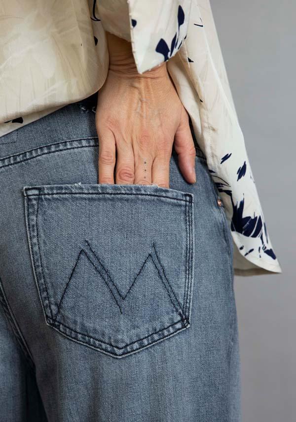 Rose & Lini MOTHER DENIM “THE DODGER ANKLE” BLACK JEANS Enormi sconti