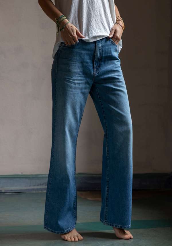 Rose & Lini MOTHER DENIM “THE DODGER ANKLE” BLUE JEANS 50% di sconto con spedizione gratuita