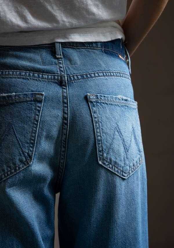 Rose & Lini MOTHER DENIM “THE DODGER ANKLE” BLUE JEANS 50% di sconto con spedizione gratuita