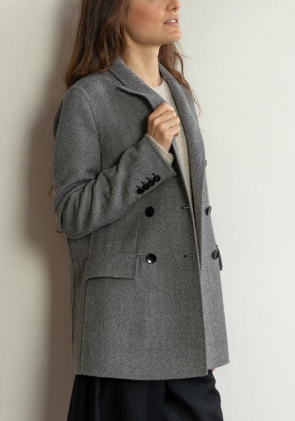 Rose & Lini N8 WOOL “JACKET 1700” CHARCOAL Esporta salva