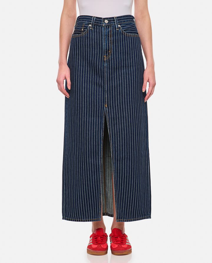 Biffi GONNA MIDI DENIM A RIGHE 2025