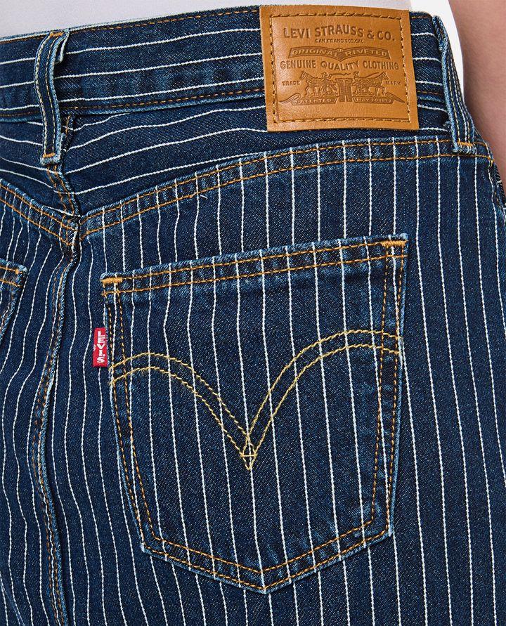 Biffi GONNA MIDI DENIM A RIGHE 2025