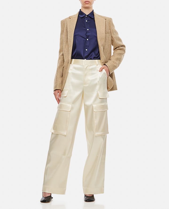 Biffi LONG SLEEVE BUTTON FRONT SILK SHIRT Online