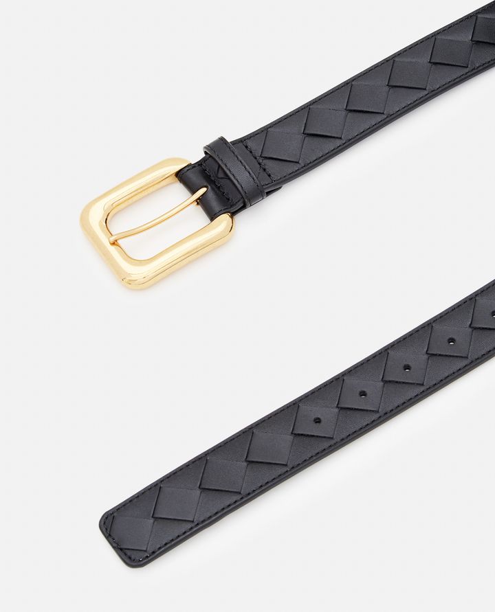 Biffi 3CM INTRECCIO CINTURA IN PELLE Nuovo