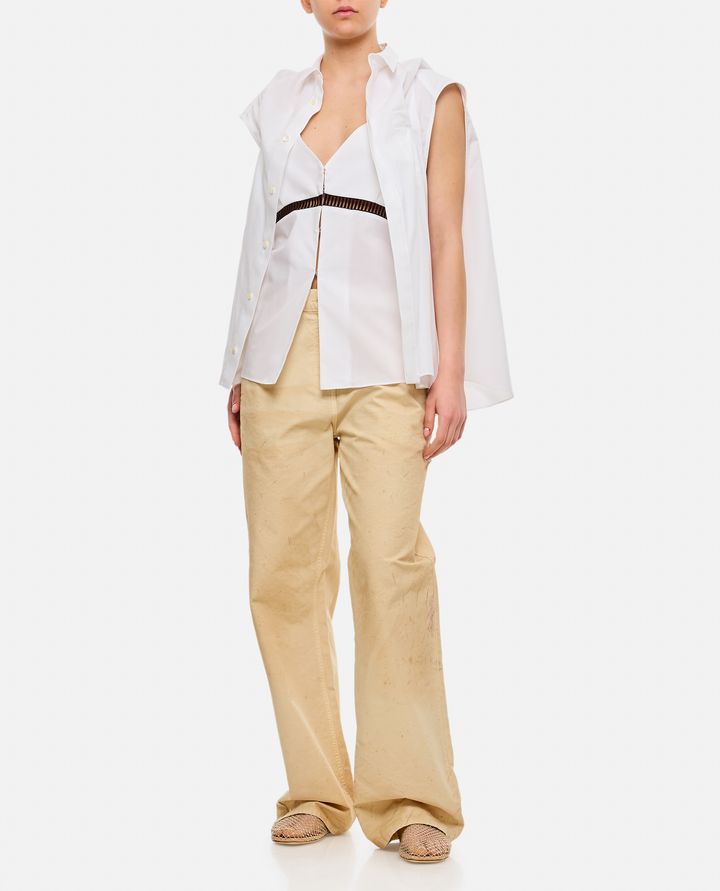 Biffi PANTALONI IN COTONE AMPI CON MACCHIE Moda