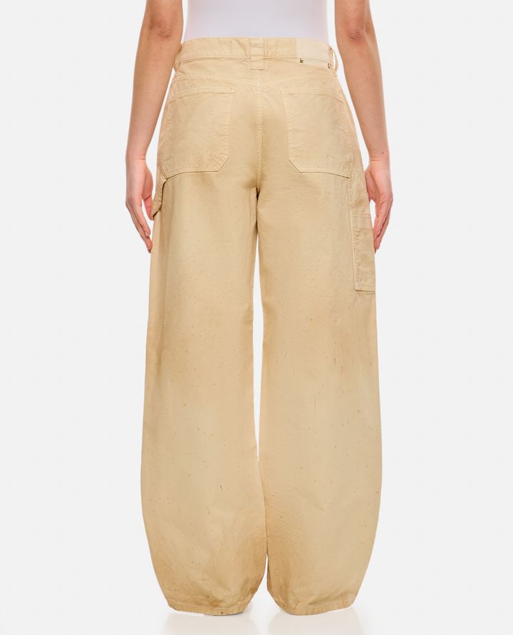 Biffi PANTALONI IN COTONE AMPI CON MACCHIE Moda