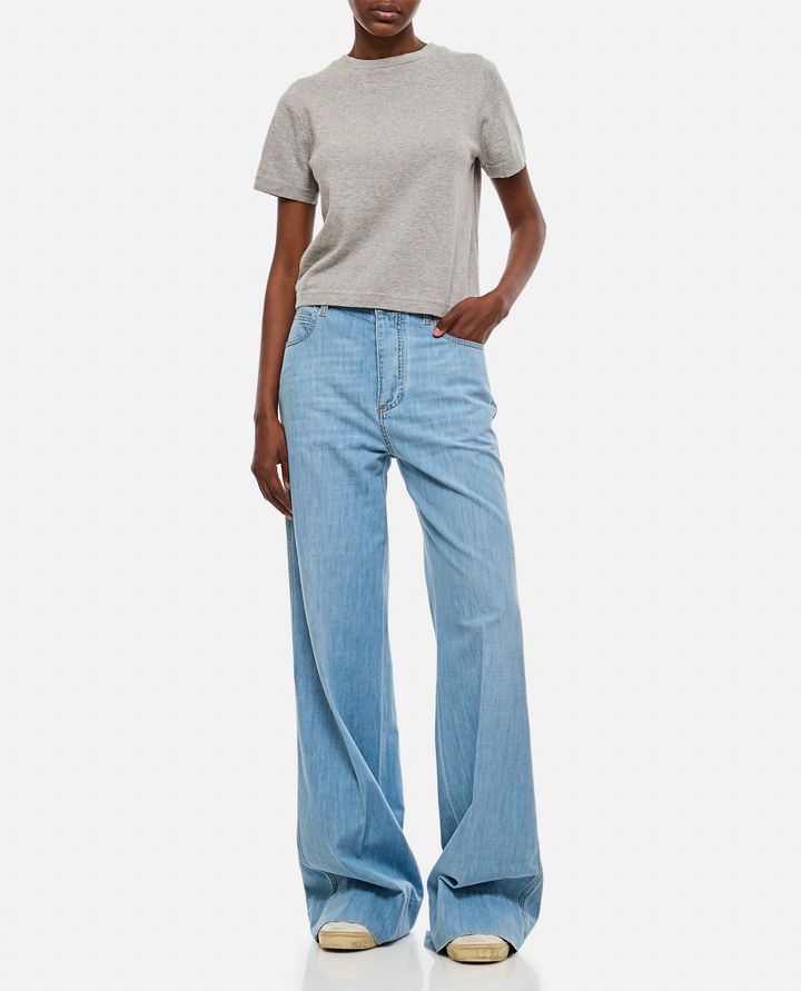 Biffi PANTALONI IN DENIM LEGGERI A GAMBA LARGA Vendita