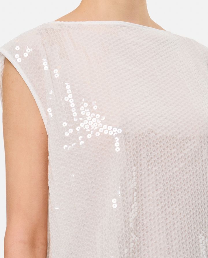 Biffi TOP CON PAILLETTES RICAMATE Offerta migliore