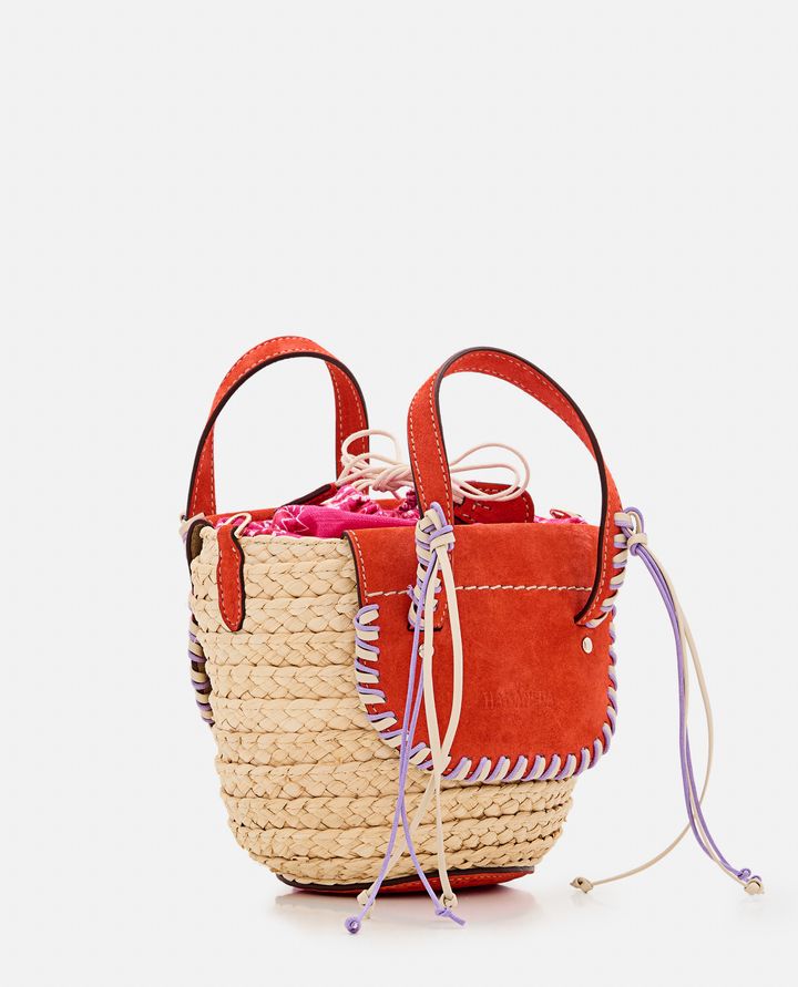 Biffi HABANERA BANDANA BORSA A MANO IN PAGLIA E CAMOSCIO Offerte stagionali