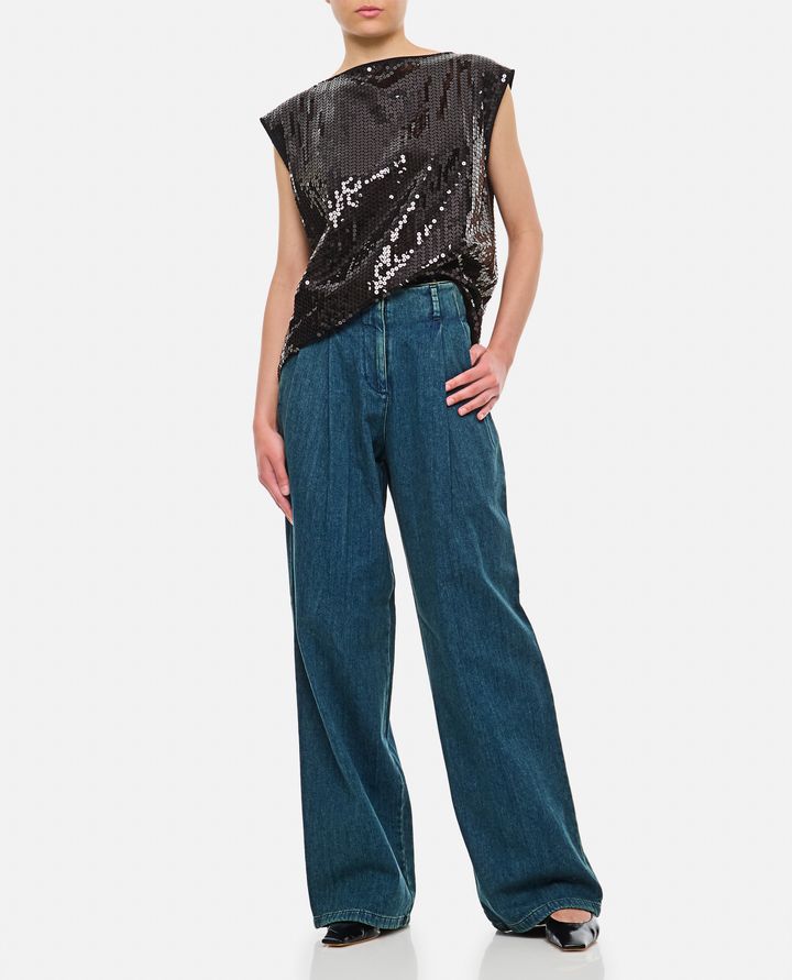 Biffi DENIM A GAMBA LARGA CON PINCES Offerte speciali
