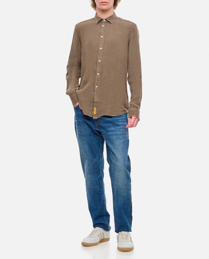Biffi CAMICIA IN LINO Vendita Calda