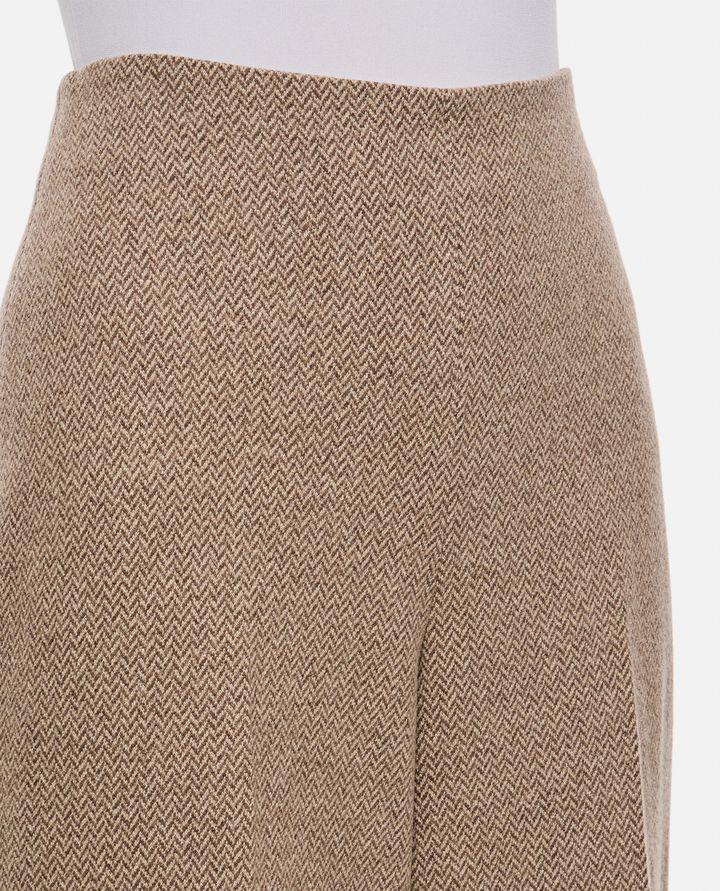 Biffi HERRINGBONE PANTALONI AMPI IN CASHMERE Latest stili