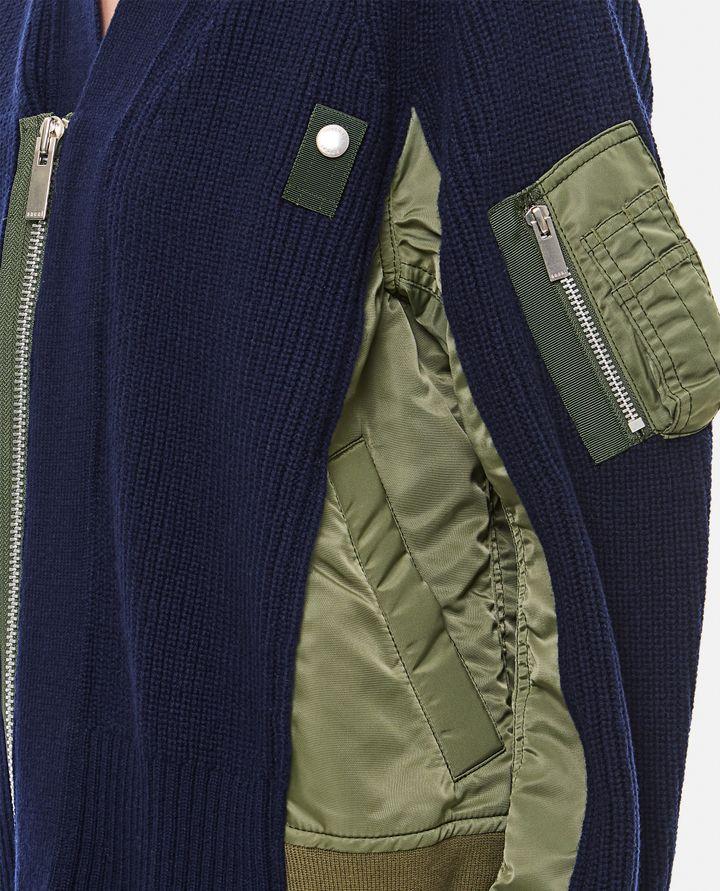 Biffi CARDIGAN IN LANA E TWILL DI NYLON Only for today