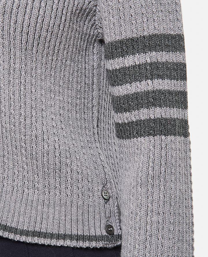 Biffi CARDIGAN NEONATO CON SCOLLO A V A TRECCE IN LANA MERINO Limitato a 3 giorni