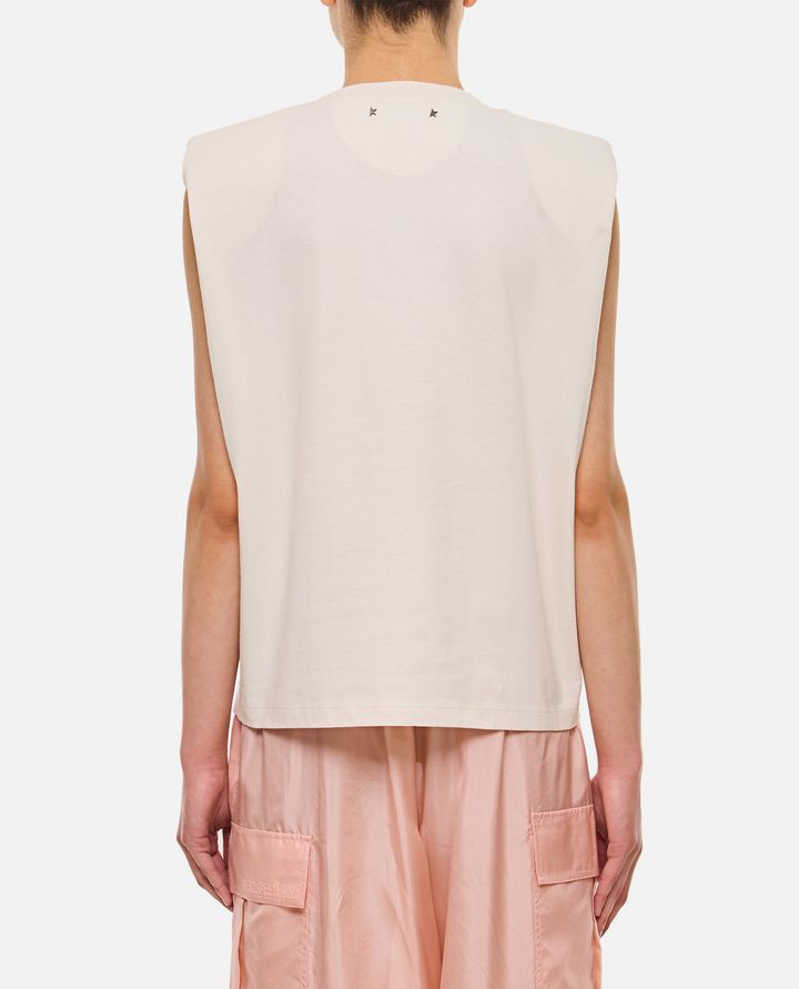Biffi T-SHIRT CON CRISTALLI CON SPALLE IMBOTTITE Esporta salva