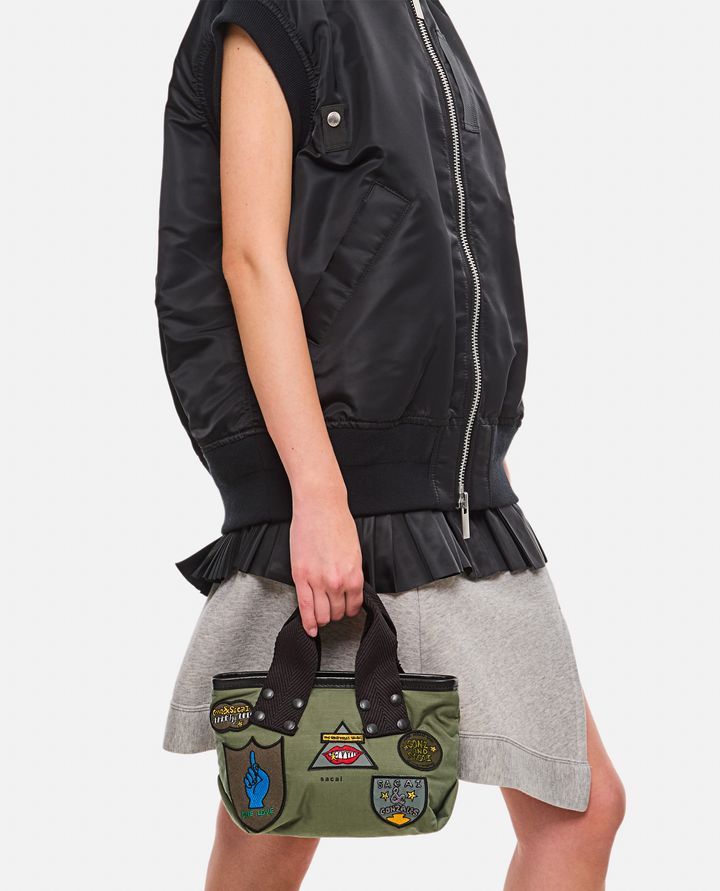 Biffi BORSA TOTE PICCOLA SACAI X MARC GONZALES CON PATCH Outlet