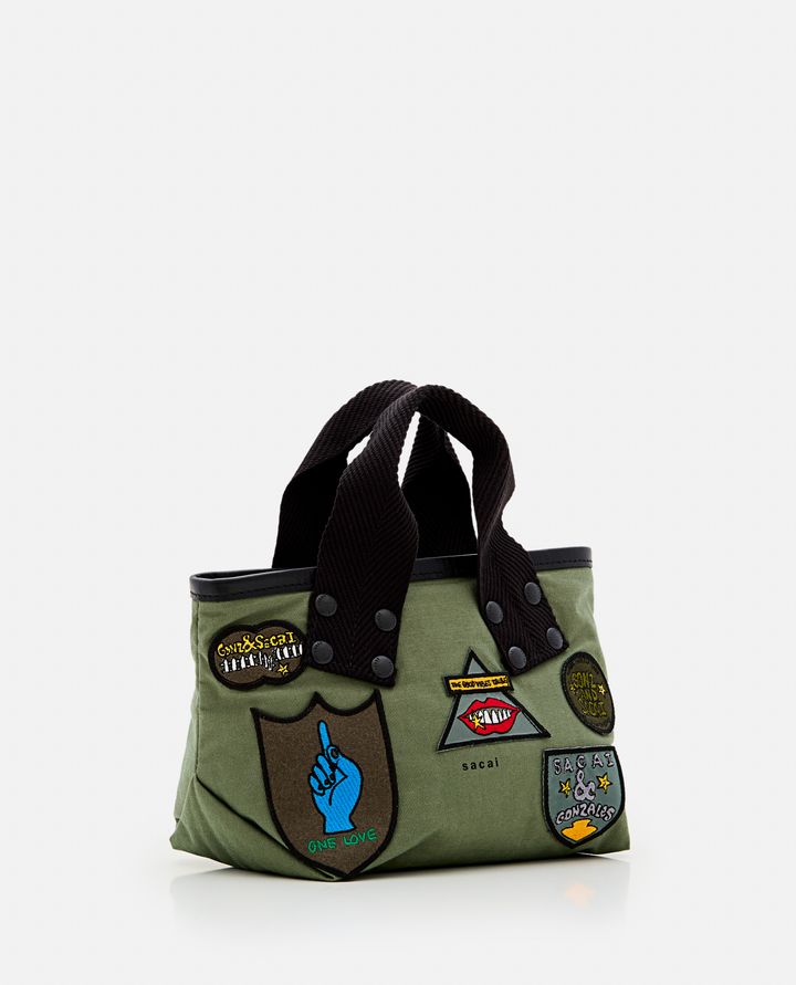 Biffi BORSA TOTE PICCOLA SACAI X MARC GONZALES CON PATCH Outlet