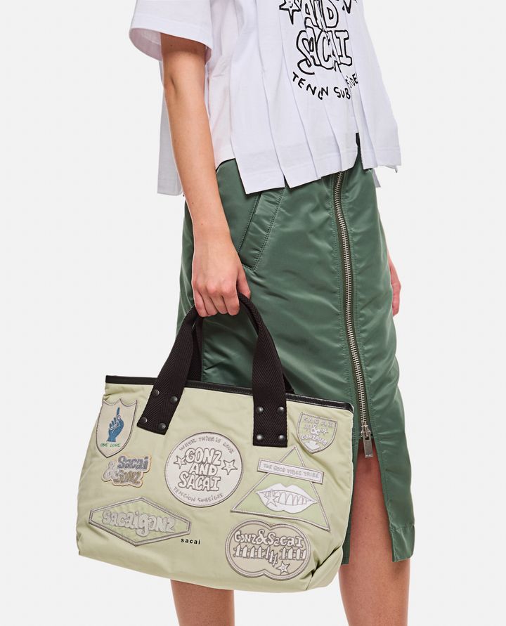 Biffi BORSA TOTE MEDIA SACAI X MARC GONZALES CON APPLICAZIONE In Vendita