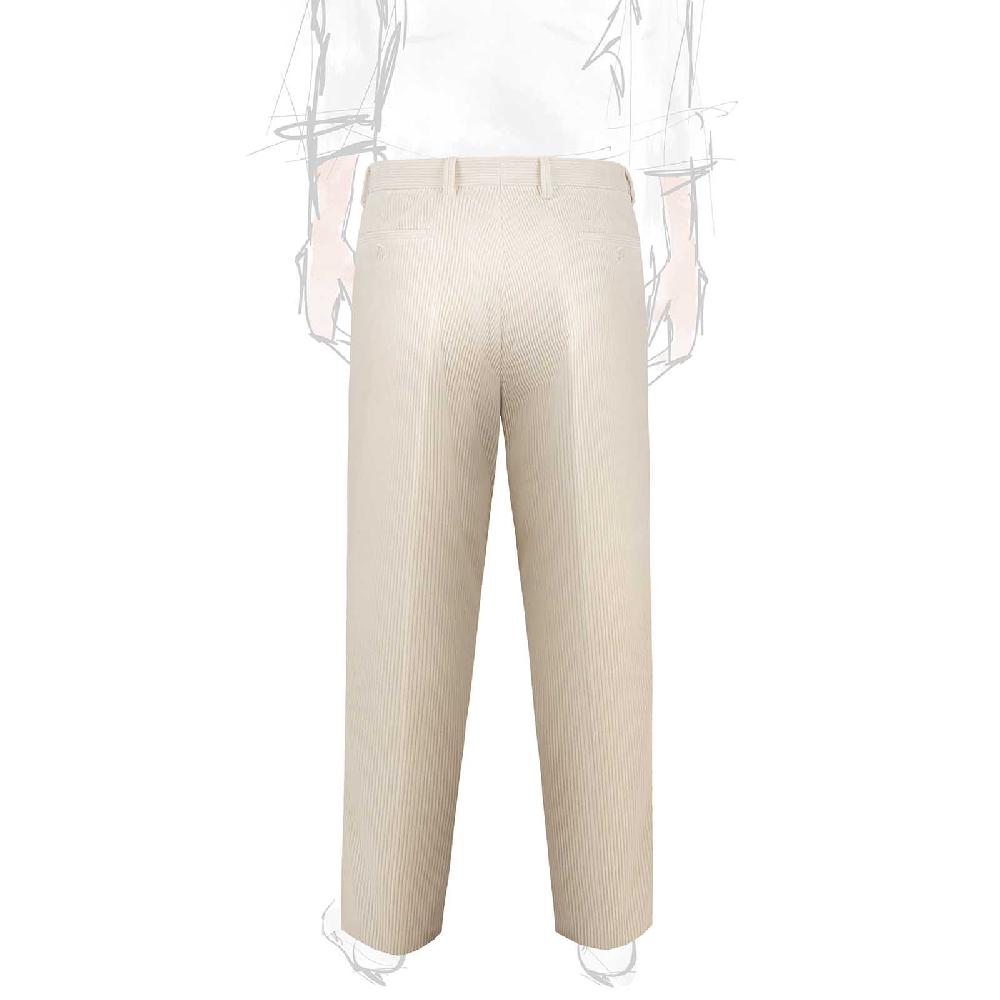 Rubinacci Vintage archive pantalone velluto a coste con pinces latte 2025
