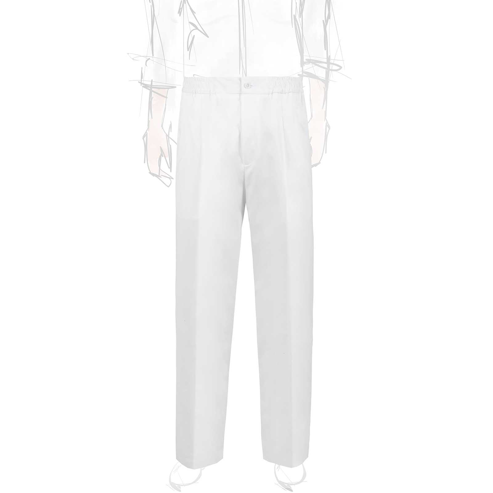 Rubinacci Vintage archive pantalone leisure in cotone bianco 2025
