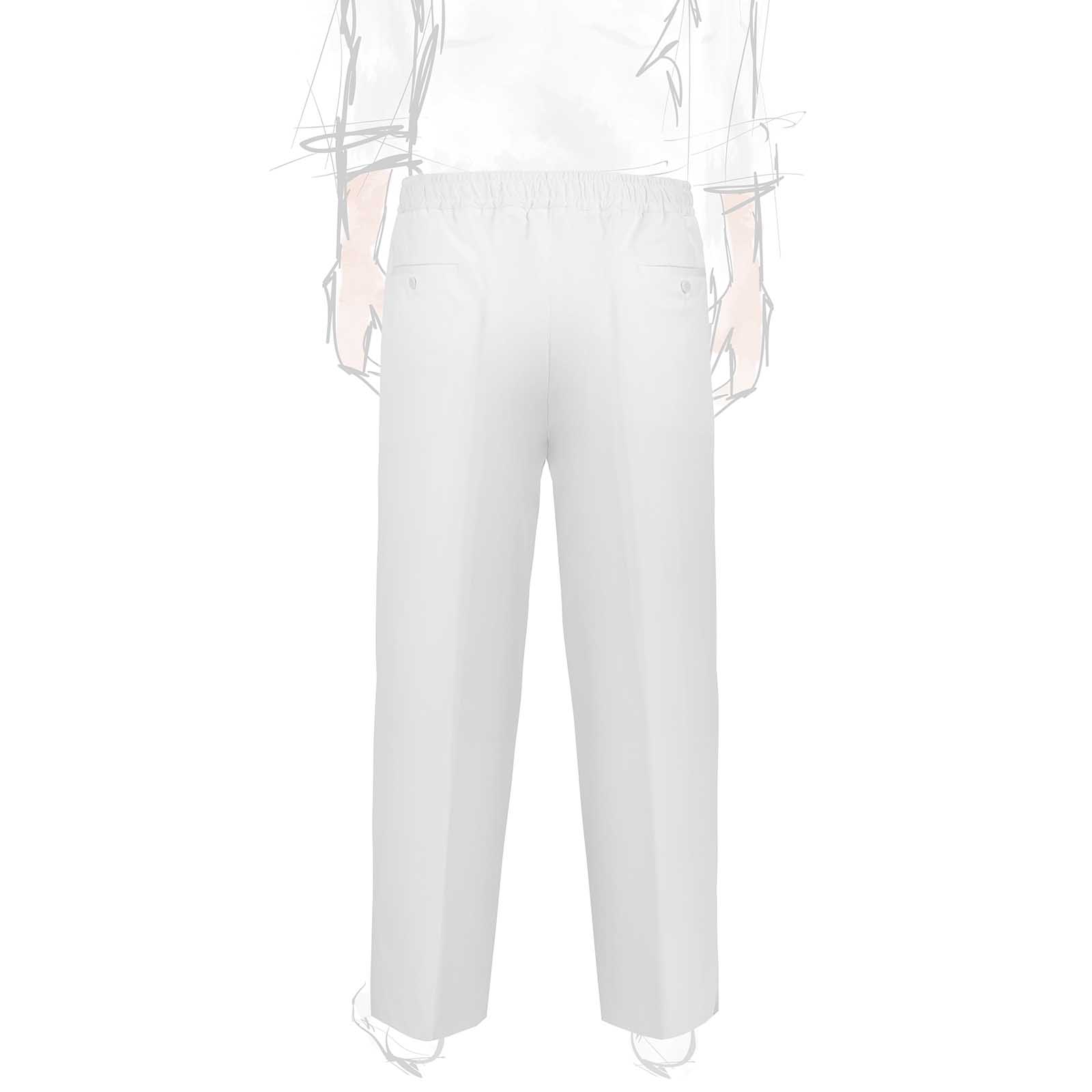 Rubinacci Vintage archive pantalone leisure in cotone bianco 2025