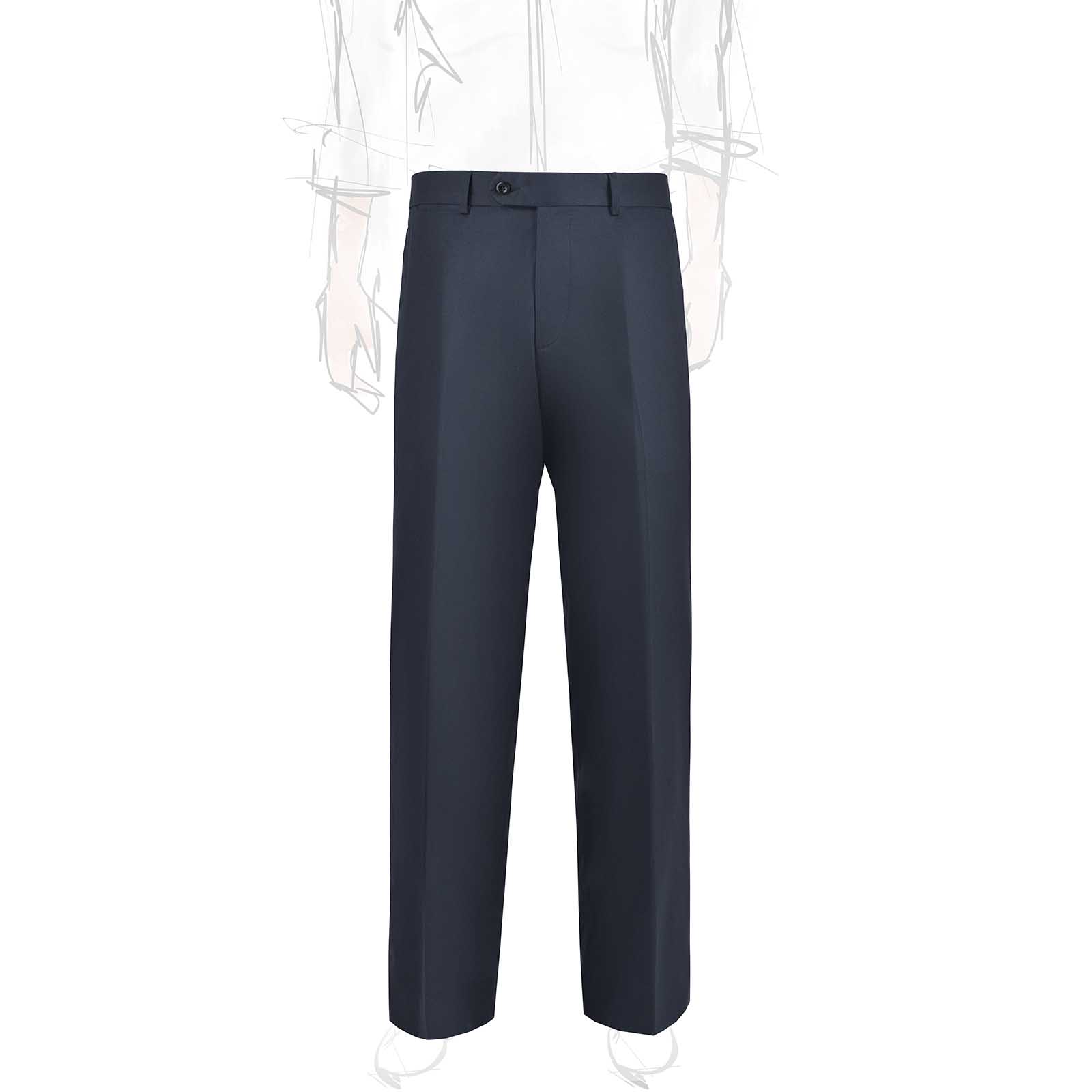 Rubinacci Vintage archive pantalone in cotone blu Spedizione Gratuita