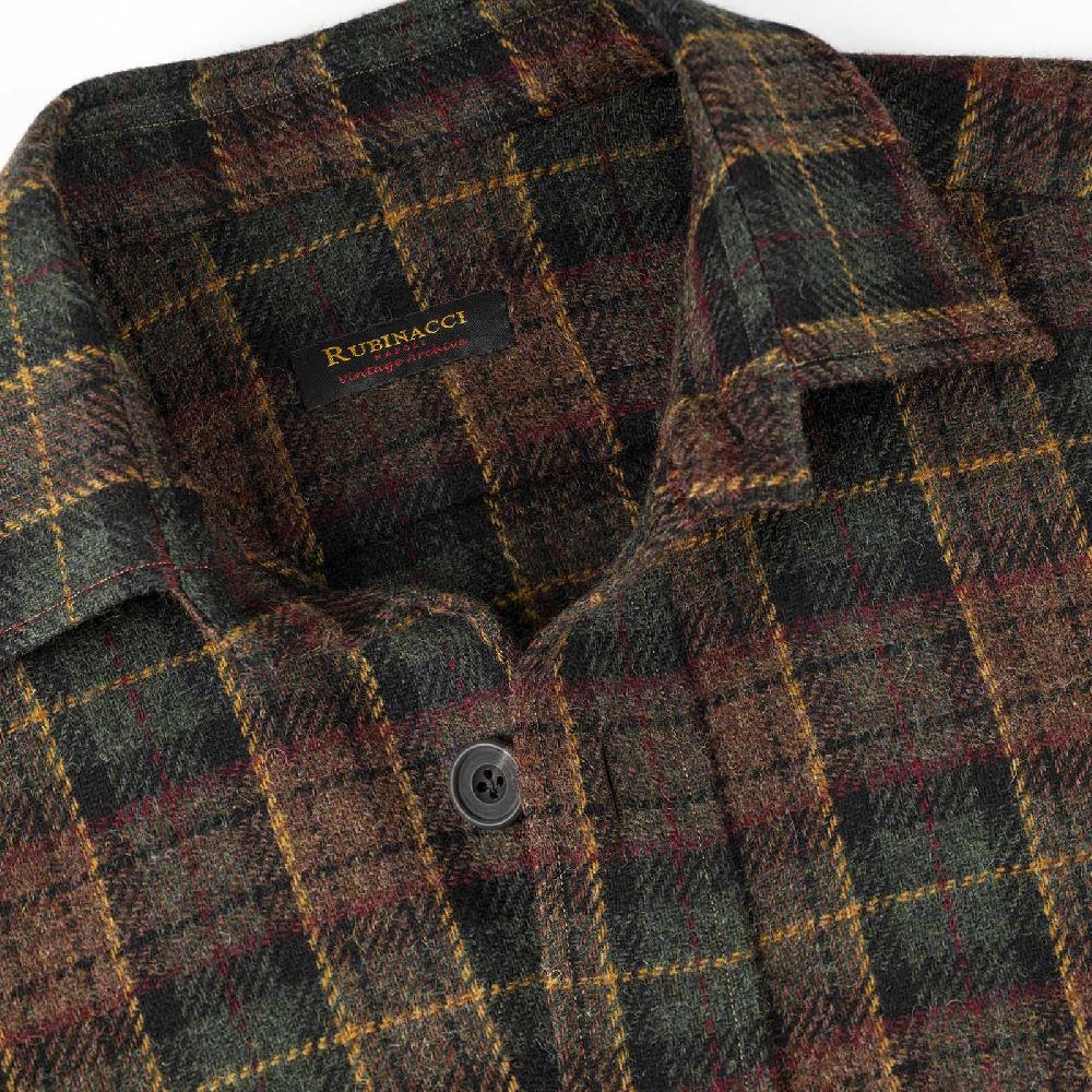 Rubinacci Vintage archive overshirt in lana tartan Negozi Online