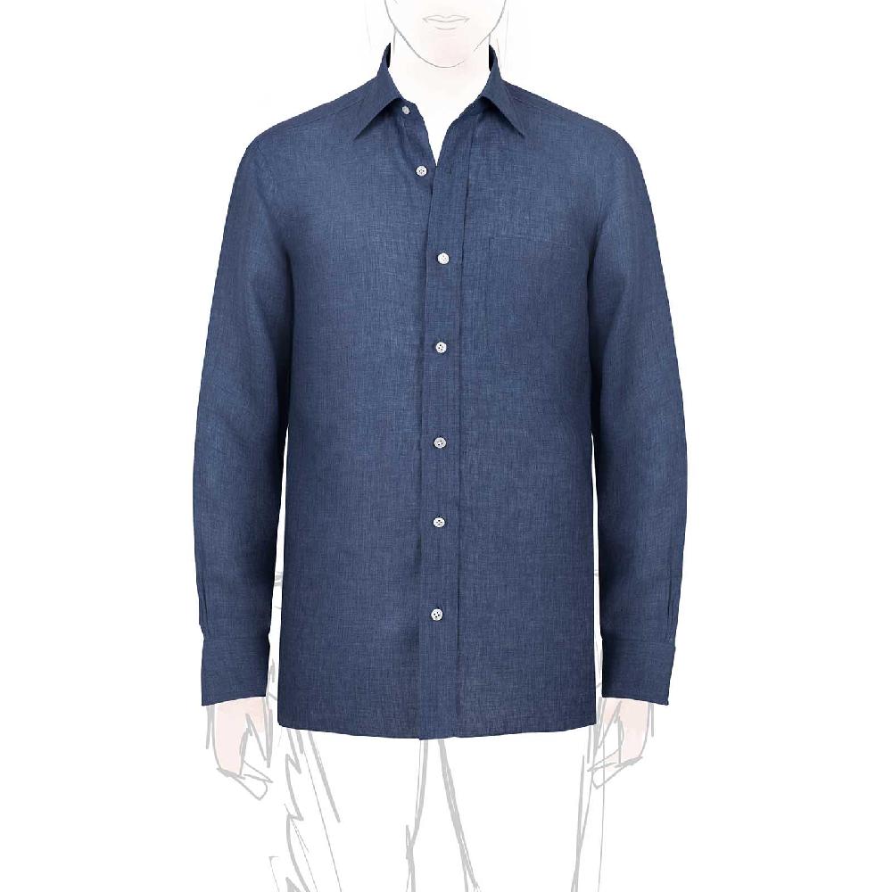 Rubinacci Vintage archive camicia in lino jeans Shopping Online