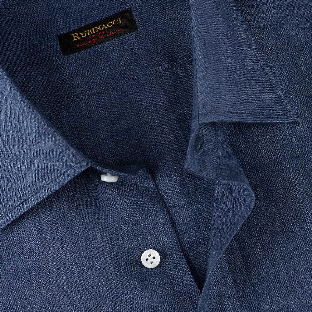 Rubinacci Vintage archive camicia in lino jeans Shopping Online